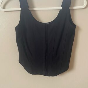 Black Women's Corset Style Tank Top